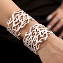 316L Stainless Steel 18K Gold Plated Wide Enamel Open Bracelet - Image 3