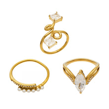 316L Stainless Steel 18K Gold Plated Zirconia Inlaid Exquisite Ring -  Sensitive Skin Friendly - Detail 16