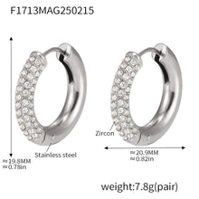 316L Stainless Steel 18K Gold PVD 4mm Zircon Hoop Earrings - Minimalist 4mm Zircon Hoop Earrings Wholesale Stainless Steel Jewelry - Sensitive Skin Friendly - Detail 17