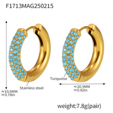 316L Stainless Steel 18K Gold PVD 4mm Zircon Hoop Earrings - Minimalist 4mm Zircon Hoop Earrings Wholesale Stainless Steel Jewelry - Sensitive Skin Friendly - Detail 19