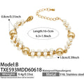 B款贝珠Gold Bracelet (TXE593) / 16+5cm