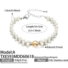 316L Stainless Steel 18K Gold PVD Bead Bracelet - Bead Bracelet, Modern Design Wholesale Stainless Steel Jewelry - Sensitive Skin Friendly - Detail 7