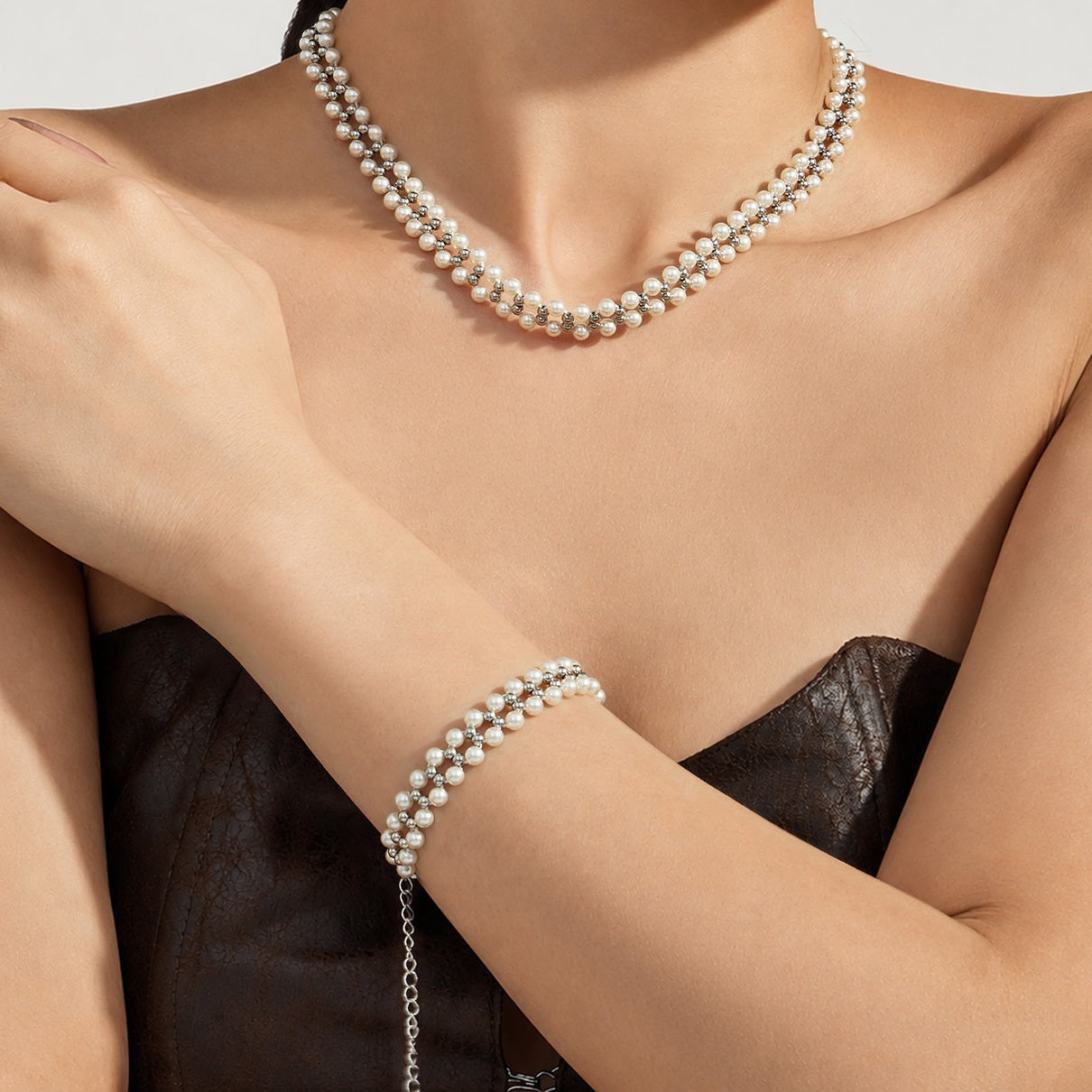 316L Stainless Steel 18K Gold PVD Beaded Necklace - Beaded Necklace Gold Steel Wholesale Stainless Steel Jewelry - Sensitive Skin Friendly - Detail 10