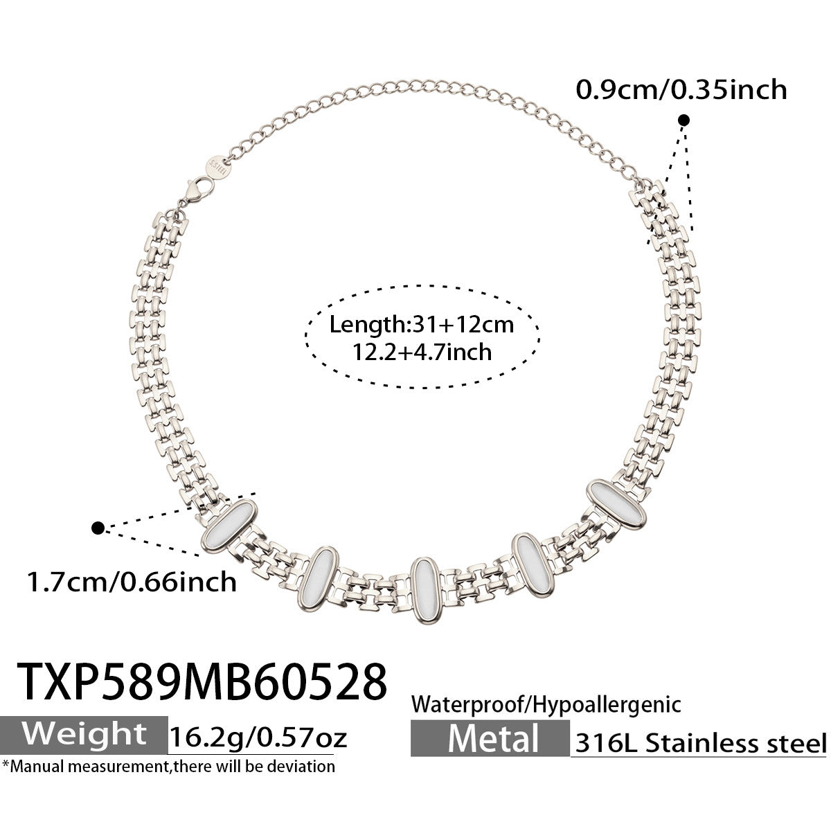 316L Stainless Steel 18K Gold PVD Cat Eye Stone Bracelet & Necklace Collection - Cat Eye Stone Minimalist Luxury Gold Jewelry Modern Layering Elegant Gemstone Wholesale Stainless Steel Jewelry - Sensitive Skin Friendly - Detail 6