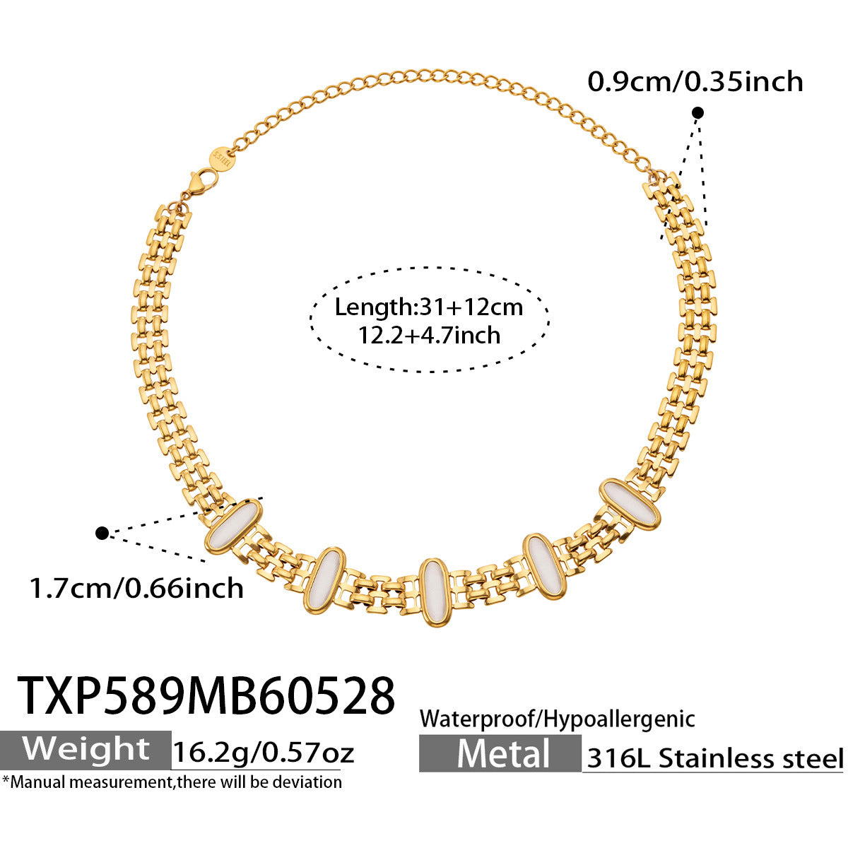 316L Stainless Steel 18K Gold PVD Cat Eye Stone Bracelet & Necklace Collection - Cat Eye Stone Minimalist Luxury Gold Jewelry Modern Layering Elegant Gemstone Wholesale Stainless Steel Jewelry - Sensitive Skin Friendly - Detail 8