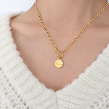 316L Stainless Steel 18K Gold PVD Chain Pendant Necklace - Vintage Gold Chain Pendant Wholesale Stainless Steel Jewelry - Sensitive Skin Friendly - Detail 5