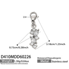 316L Stainless Steel 18K Gold PVD Chic 5A Zircon Drop Earrings - Chic 5A Zircon Drop Minimalist Wholesale Stainless Steel Jewelry - Sensitive Skin Friendly - Detail 17