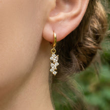 316L Stainless Steel 18K Gold PVD Chic 5A Zircon Drop Earrings - Chic 5A Zircon Drop Minimalist Wholesale Stainless Steel Jewelry - Sensitive Skin Friendly - Detail 2