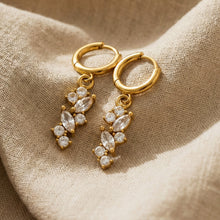 316L Stainless Steel 18K Gold PVD Chic 5A Zircon Drop Earrings - Chic 5A Zircon Drop Minimalist Wholesale Stainless Steel Jewelry - Sensitive Skin Friendly - Detail 3