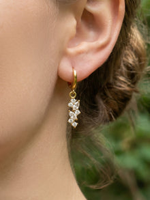 316L Stainless Steel 18K Gold PVD Chic 5A Zircon Drop Earrings - Chic 5A Zircon Drop Minimalist Wholesale Stainless Steel Jewelry - Sensitive Skin Friendly - Detail 7