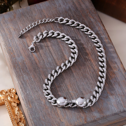 316L Stainless Steel 18K Gold PVD Chic Minimalist Bracelet Set - Chic Minimalist Steel Bracelet Set Wholesale Stainless Steel Jewelry - Sensitive Skin Friendly - Detail 11