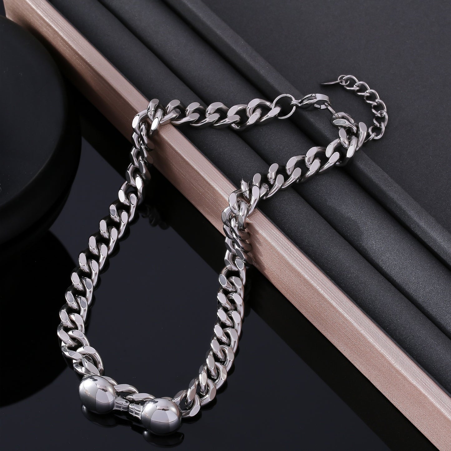 316L Stainless Steel 18K Gold PVD Chic Minimalist Bracelet Set - Chic Minimalist Steel Bracelet Set Wholesale Stainless Steel Jewelry - Sensitive Skin Friendly - Detail 7
