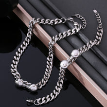 316L Stainless Steel 18K Gold PVD Chic Minimalist Bracelet Set - Chic Minimalist Steel Bracelet Set Wholesale Stainless Steel Jewelry - Sensitive Skin Friendly - Detail 8