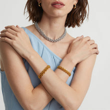316L Stainless Steel 18K Gold PVD Chunky Chain OT Clasp Bracelet & Necklace - Chunky Chain, OT Clasp, Modern European, Bold, Statement Wholesale Stainless Steel Jewelry - Sensitive Skin Friendly - Detail 11