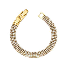 316L Stainless Steel 18K Gold PVD Classic Bracelet - Classic Zircon Bracelet Wholesale Stainless Steel Jewelry - Sensitive Skin Friendly - Detail 5