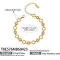 Round CZ Bracelet17.5+5cm (TXE576) / Default