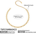 Round CZ Necklace32.5+12cm (TXP576) / Default
