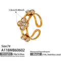 Gold Clear CZ Ring (A118) / Default