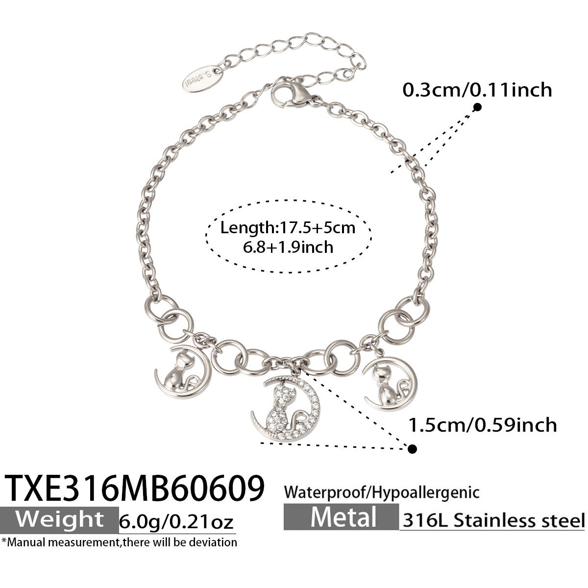 316L Stainless Steel 18K Gold PVD Coastal Charm Necklace - Ocean-inspired Tassels Starfish Wholesale Stainless Steel Jewelry - Sensitive Skin Friendly - Detail 4