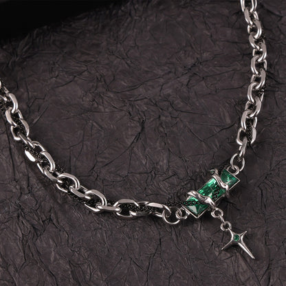 316L Stainless Steel 18K Gold PVD Color Zircon Bracelet - Minimalist Color Zircon Wholesale Stainless Steel Jewelry - Sensitive Skin Friendly - Detail 13