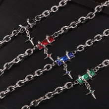 316L Stainless Steel 18K Gold PVD Color Zircon Bracelet - Minimalist Color Zircon Wholesale Stainless Steel Jewelry - Sensitive Skin Friendly - Detail 18