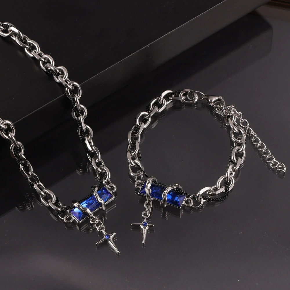 316L Stainless Steel 18K Gold PVD Color Zircon Bracelet - Minimalist Color Zircon Wholesale Stainless Steel Jewelry - Sensitive Skin Friendly - Detail 3