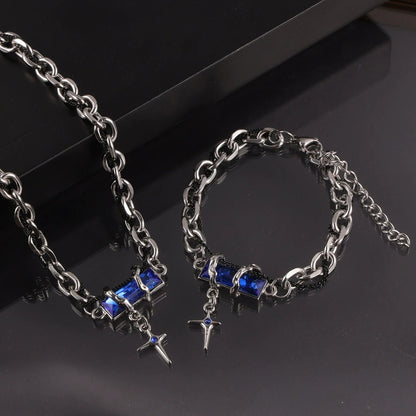 316L Stainless Steel 18K Gold PVD Color Zircon Bracelet - Minimalist Color Zircon Wholesale Stainless Steel Jewelry - Sensitive Skin Friendly - Detail 3