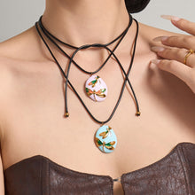 316L Stainless Steel 18K Gold PVD Colorful Enamel Dragonfly Pendant Necklace - Colorful Enamel Dragonfly, Long Adjustable Necklace Wholesale Stainless Steel Jewelry - Sensitive Skin Friendly - Detail 12