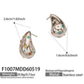 Colorful Diamond Steel Earrings (F1007) / Default