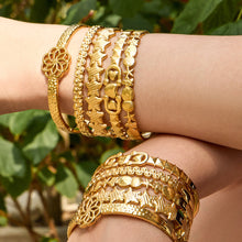 316L Stainless Steel 18K Gold PVD Detachable Luxury Vintage Open Stackable Multi-color Bangle - Vintage Open Band Multi-color Stackable Luxury Wholesale Stainless Steel Jewelry - Sensitive Skin Friendly - Detail 21