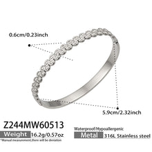 316L Stainless Steel 18K Gold PVD Detachable Luxury Vintage Open Stackable Multi-color Bangle - Vintage Open Band Multi-color Stackable Luxury Wholesale Stainless Steel Jewelry - Sensitive Skin Friendly - Detail 9