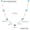 Gold Turquoise Necklace (TXP174) / Default