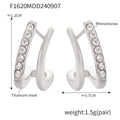 Steel White CZ Earrings (F1620) / Default