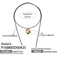 316L Stainless Steel 18K Gold PVD Enamel Flower Adjustable Long Necklace - Enamel Flower, Long Adjustable, Gold, Floral, Modern Wholesale Stainless Steel Jewelry - Sensitive Skin Friendly - Detail 7