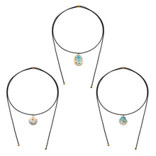 316L Stainless Steel 18K Gold PVD Enamel Seashell Faux Pearl Pendant Black Rope Necklace - Enamel, Seashell, Faux Pearl, Black Rope, Coastal, Vacation Style, Pendant Necklace, Gold Necklace Wholesale Stainless Steel Jewelry - Sensitive Skin Friendly - Detail 10