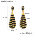Gold-Black Earrings (F1555) / Default