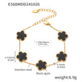 Gold Onyx Bracelet (E568) / Default