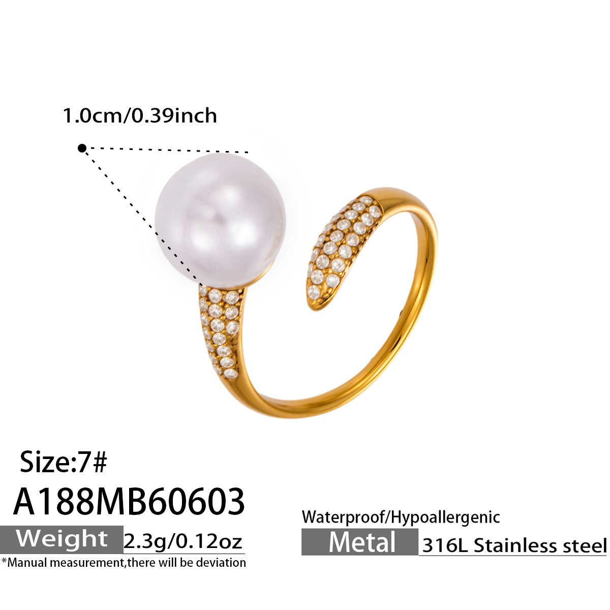 316L Stainless Steel 18K Gold PVD Flower Geometric Ring Set - Flower Geometric Design, 18K Gold Plated Ring, Modern Elegance Wholesale Stainless Steel Jewelry - Sensitive Skin Friendly - Detail 11