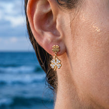 316L Stainless Steel 18K Gold PVD Four-leaf Clover Earrings - Four-leaf Clover Minimalist Modern Lightweight Wholesale Stainless Steel Jewelry - Sensitive Skin Friendly - Detail 8