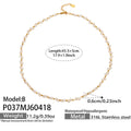 9mm Imitation Pearl Necklace 45.5+5cm (P037) / Default