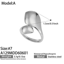 316L Stainless Steel 18K Gold PVD Geometric Floral Inlaid Pearl Ring - Geometric Floral Inlaid Pearl Wholesale Stainless Steel Jewelry - Sensitive Skin Friendly - Detail 6