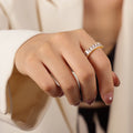 Style C White Zircon Ring (A646) / Size 7