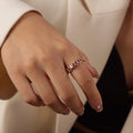 Style B Purple Zircon Ring (A646) / Size 7
