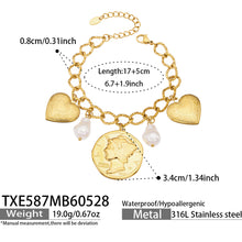 316L Stainless Steel 18K Gold PVD Heart Pendant Necklace - Heart Pendant, Modern Gold Jewelry Wholesale Stainless Steel Jewelry - Sensitive Skin Friendly - Detail 11