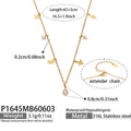 Gold Necklace42+5cm (P1645) / Default