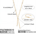 Gold Necklace42+5cm (P567) / Default