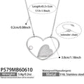 Steel爱心锆石 Necklace45.5+5cm (P579) / Default