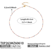 316L Stainless Steel 18K Gold PVD Heart Zircon Necklace - Heart Zircon, Elegant Design, Modern Style Wholesale Stainless Steel Jewelry - Sensitive Skin Friendly - Detail 4