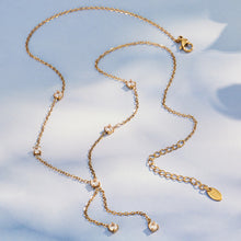 316L Stainless Steel 18K Gold PVD Heart Zircon Necklace - Heart Zircon, Elegant Design, Modern Style Wholesale Stainless Steel Jewelry - Sensitive Skin Friendly - Detail 6