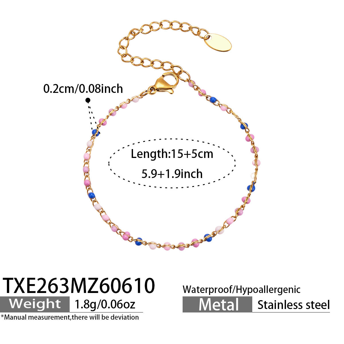 316L Stainless Steel 18K Gold PVD Heart Zircon Necklace - Heart Zircon, Elegant Design, Modern Style Wholesale Stainless Steel Jewelry - Sensitive Skin Friendly - Detail 8